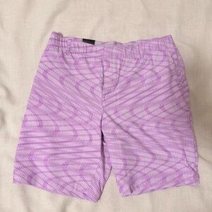 Purple Patterned Shorts